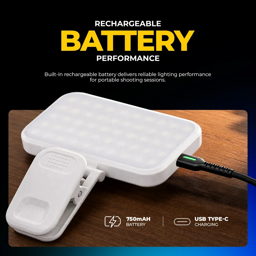 DigiTek Portable RGB LED Video Light With Built In Battery (D3W RGB) view 6
